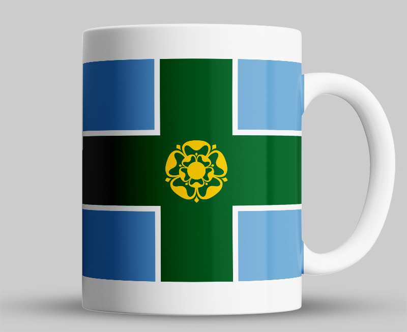 Derbyshire County Flag Mug