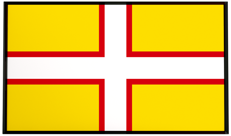 Dorset County Flag Framed Poster