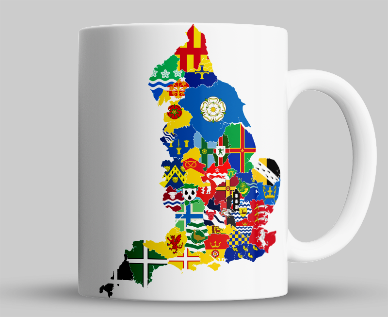 England's County Flags Mug