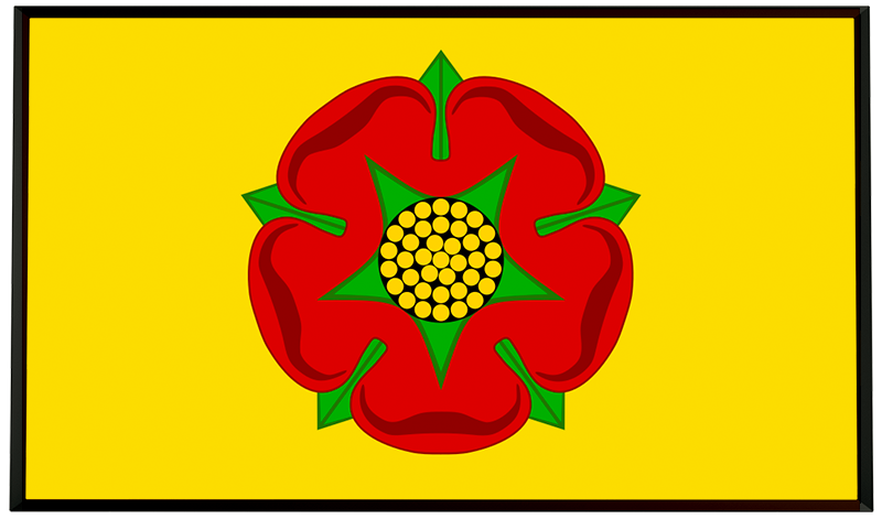 Lancashire County Flag Framed Poster