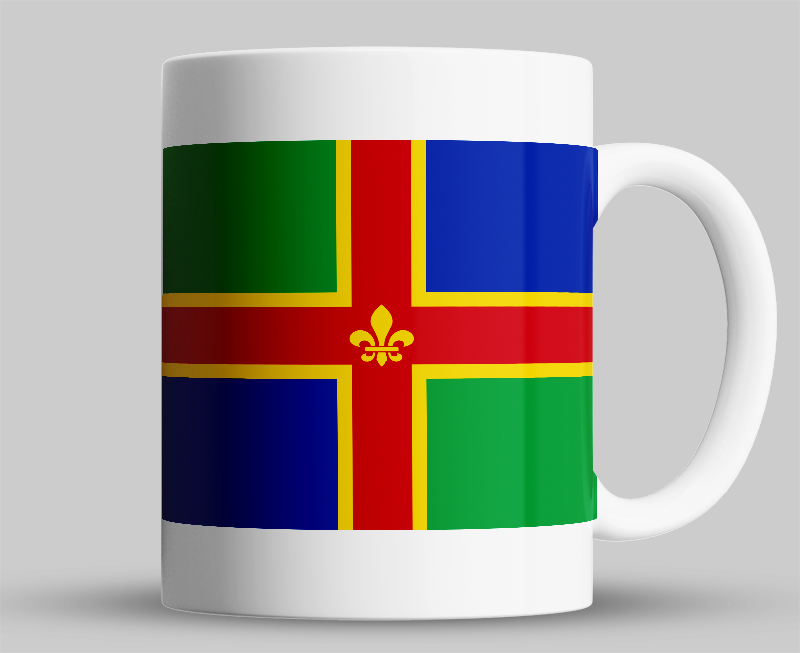 Lincolnshire County Flag Mug