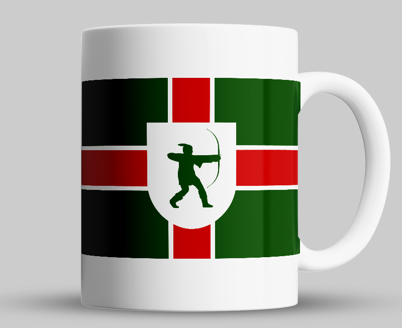 Nottinghamshire County Flag Mug