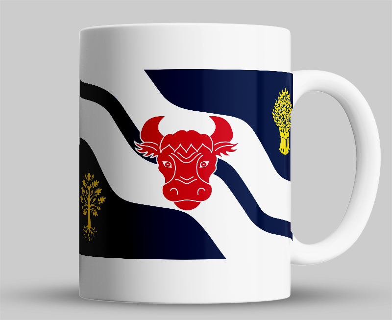 Oxfordshire County Flag Mug