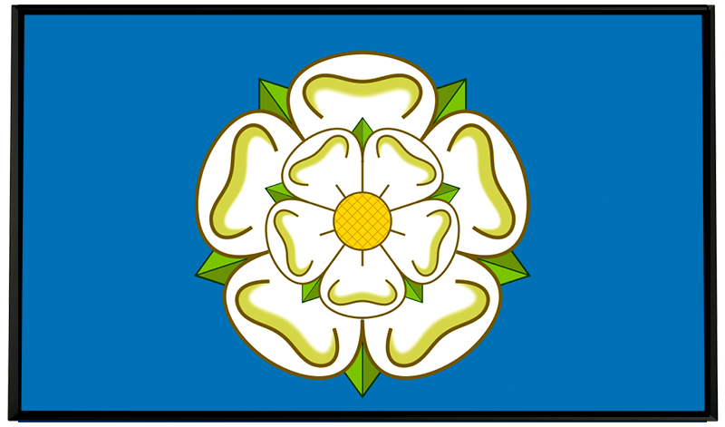 Yorkshire County Flag Framed Poster